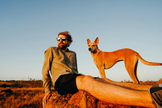 Image of man and dog outdoors - Pexels.com
