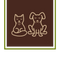The Mellow Mammals Logo - a dark brown line drawing of calm, cartoon cat and dog in yoga pose with Mellow Mammals under them and a white background.